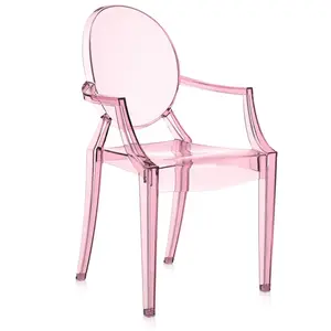 Kartell Chaise Pour Enfants Lou Lou Ghost (Rose - Polycarbonate Transp...