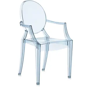 Kartell Chaise Pour Enfants Lou Lou Ghost (Bleu - Polycarbonate Transp...