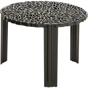 Comparateur de prix : Kartell 08501NE T-Table Furniture, Noir, 60 x 60 x 36 cm