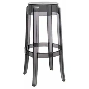 Tabouret gris 75 cm Charles Ghost - Kartell