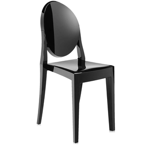 Kartell Chaise Victoria Ghost Noir pas cher