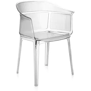 KARTELL fauteuil PAPYRUS (Cristal - Polycarbonate transparent) pas cher