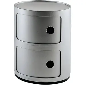 Meuble de rangement Componibili - KARTELL - 2 tiroirs - Gris pas cher