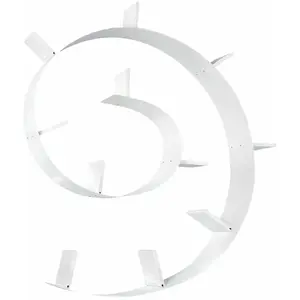 Comparateur de prix : Kartell Bookworm, Bibliothèque Flexible, 11 Serre-livres (520cm), Blanc