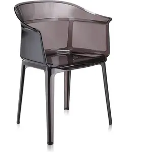 KARTELL fauteuil PAPYRUS (Fumé marron - Polycarbonate transparent)