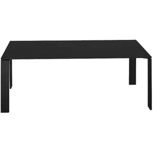 KARTELL table FOUR 190x79xH72 cm (Plateau noir - Pieds noirs - Plateau...