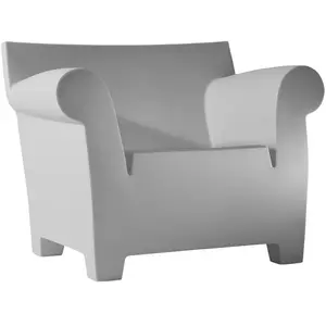 Comparateur de prix : KARTELL fauteuil BUBBLE CLUB (Gris clair - Polyéthylène coloré)