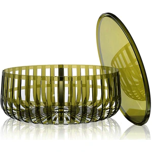 Table basse Panier - vert foncé transparent Kartell