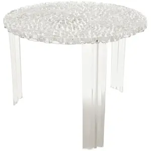 Comparateur de prix : Kartell Table Basse T-Table H 44 "Haute" (Cristal - Pmma Transparent)