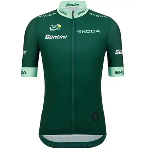Comparateur de prix : Santini Maillot à Manches Courtes Tour De France Green 2025 2XL