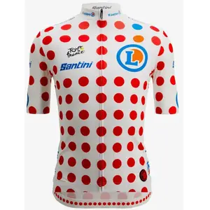 Comparateur de prix : Santini Maillot à Manches Courtes Tour De France Polka Dot 2025 S