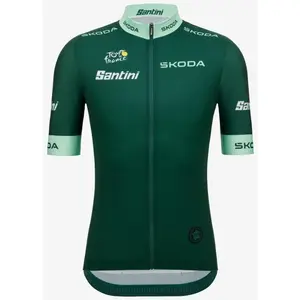 Santini Maillot à Manches Courtes Tour De France Green 2025 S pas cher