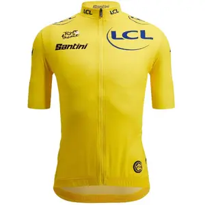 Santini Maillot manches courtes TOUR DE FRANCE Maillot jaune 2025 pas cher