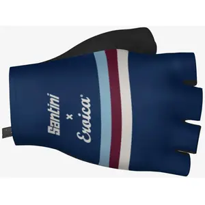 Gants Santini x Eroica Timo bleu marine - M pas cher