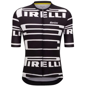 Comparateur de prix : Maillot Santini X Pirelli Sport Club manche courte noir jaune - Coupe Slim - 3XL