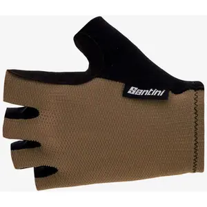 Gants Santini Brisk marron noir - M pas cher