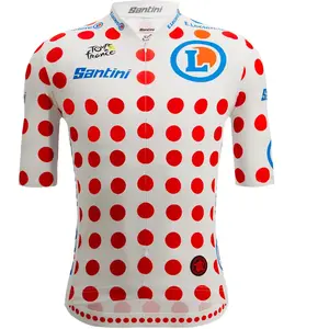Santini Maillot à Manches Courtes Tour De France Official Gpm Leader