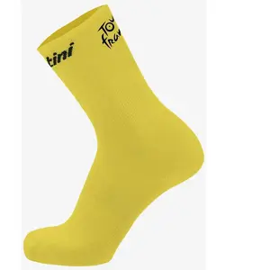 Comparateur de prix : Santini Overall Leader Socks-Tour de France Official Chaussettes, Jaune, XS Mixte