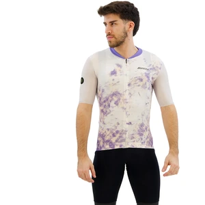Santini Maillot à Manches Courtes Marble Sllim Fit pas cher