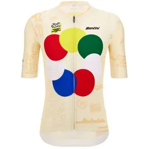 Santini Maillot manches courtes TOUR DE FRANCE Grand Départ Florence 2024 pas cher