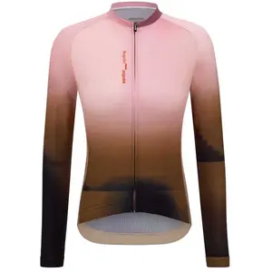 Maillot Santini Luce manches longues rose marron - XL pas cher