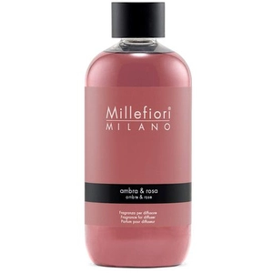 Comparateur de prix : Millefiori Milano Reed Ambra & Rosa Parfum d'ambiance 1000 ml