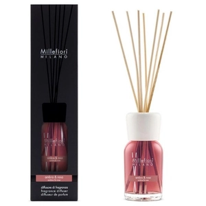 Comparateur de prix : Millefiori Milano Reed Ambra & Rosa Parfum d'ambiance 1000 ml