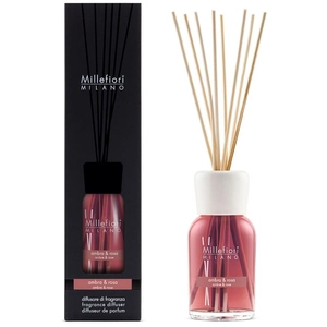Comparateur de prix : Millefiori Milano Reed Ambra & Rosa Parfum d'ambiance 1000 ml