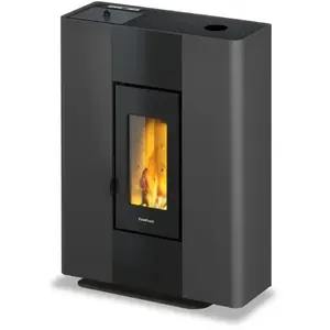 FreePoint Poêle à granulés étanche Roxy Stand UP Anthracite - 7 kW pas cher
