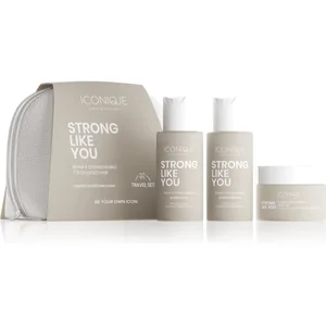 Comparateur de prix : ICONIQUE Professional STRONG LIKE YOU Repair & Strengthening Set kit voyage pour cheveux abîmés
