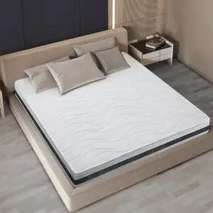 Comparateur de prix : THE WHITE STONE Matelas 180 x 200 en Waterfoam Hypoallergénique Hauteur 20 cm Rembourrage en ouate et revêtement en tissu 3D respirant, anti-acarien et antifongique