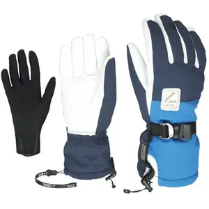 Level - Vortex - Gants ski Navy - M pas cher
