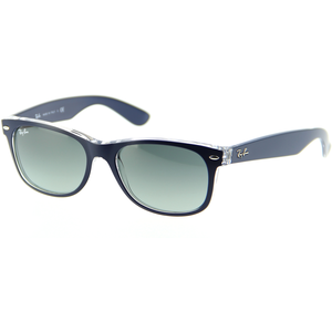 Ray-ban New Wayfarer Rb 2132 6053/71 Bleu Mat T pas cher