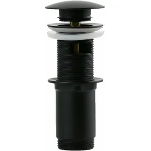 DAMAST Vidage clic-clac noir mat prolongé Sphera RISCCC201NO Noir mat pas cher