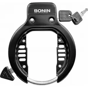 Cadenas BONIN pour Cadre de Vélo 57mm Noir avec Fixation à 2 Vis