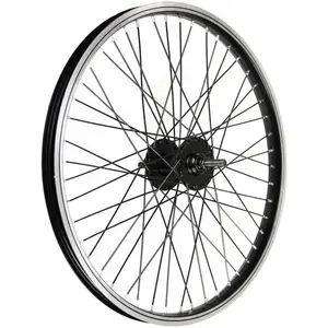 Bonin Roues Avant BMX 20' en Aluminium Noir - 48 Trous, Axe 10mmVendu parbikeinn