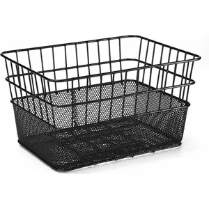 Boninbike Panier Avant Noir en Fer à Maille Large 39x29x22 cm - CORSO PADOVA pas cher