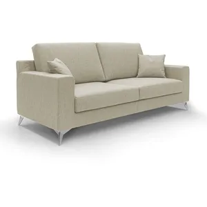 Divani.store Michael Canapé en tissu imperméable antitache T03 146 cm beige pas cher