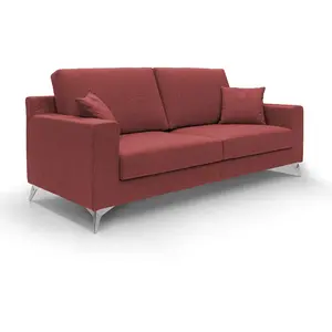 Divani.store Michael - Canapé 146 cm Rouge pas cher