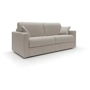 Divani.store Chris Canapé lit convertible T13 166 cm - Crème