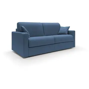 Divani.store Chris Canapé lit convertible - Bleu