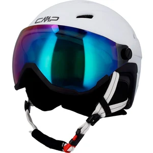Casque CMP WJ-2 blanc avec verre miroir bleu enfant - XS pas cher
