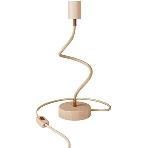 Creative Cables Lampe De Table Articulée En Bois Avec Lumière Diffuse-bois Flexible De Table Avec Prise Bipolaire pas cher