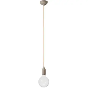 Comparateur de prix : Creative Cables Colorful Silicone Pendant Lamp With Textile Cable - Wi...