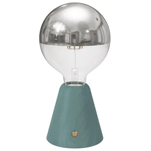 Creative Cables Lampe Portable Rechargeable Cabless01 Avec Ampoule Globe Demi-sphère Argent pas cher