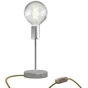 Creative Cables Lampe De Table Alzaluce Globo En Métal Avec Prise à 2 Pôles-variateur pas cher