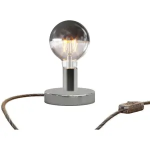 Creative Cables Lampe De Table Posaluce Half Cup En Métal Avec Prise Bipolaire-interrupteurVendu paramazon