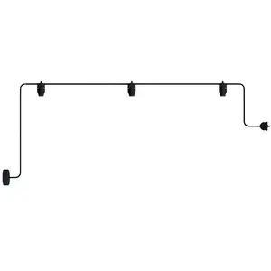 Creative Cables Guirlande Extérieure Eiva Ip65 Eiva Ip65 Avec 3 Lumières Et RosaceVendu paramazon