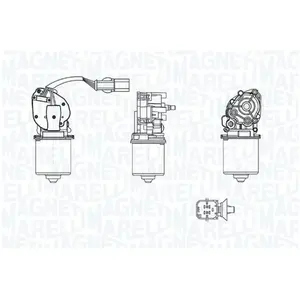 MAGNETI MARELLI Moteur d'essuie-glace pour PEUGEOT: 607, 406 (Ref: 064371501010)Vendu paroscaro