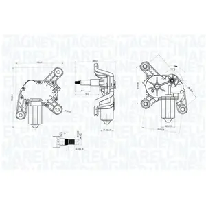 MAGNETI MARELLI Moteur d'essuie-glace pour OPEL: Astra (Ref: 064070700... pas cher